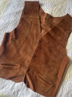 Handmade suede vest